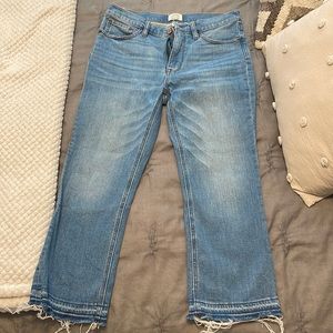 J crew boot cut cropped jeans
